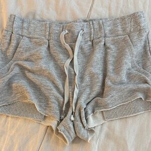 Sydney's Closet Heather Rhinestones Gray Athletic Shorts-Size L